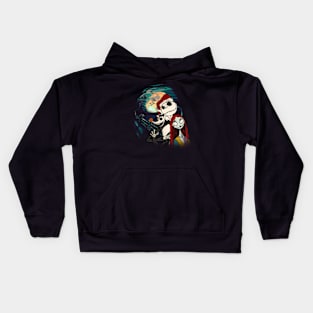 Retro Movie Vintage Skellington Character Animated Kids Hoodie